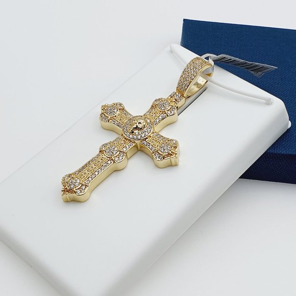 "14K Gold Plated Cubic Zircon Pendant, INUS1BR194 - Picture 3 of 9